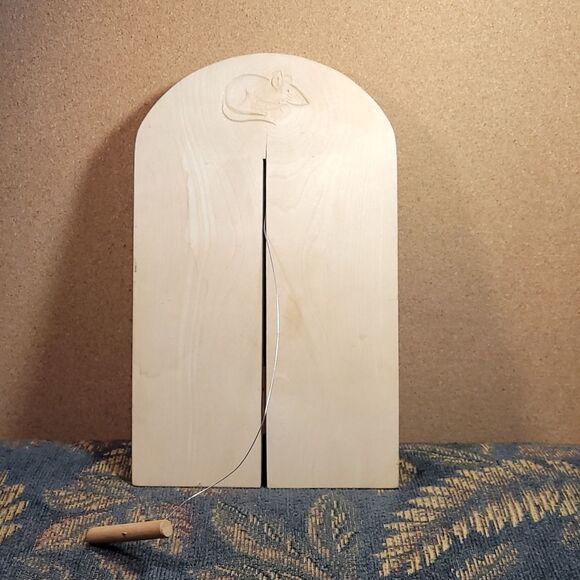 Bramhall Woodware Limited Cheese Board w/ Stainless Steel Cutting Wire - Picture 1 of 4